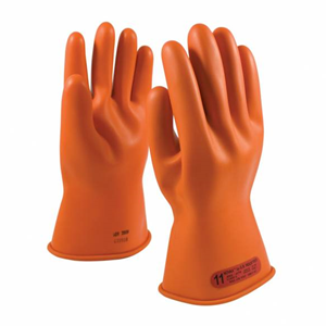 Clase 00 Kit de guantes aislantes de voltaje de goma negra con protectores  de cuero, voltaje de uso máximo 500 V CA/750 V CC (KITGC00B08)