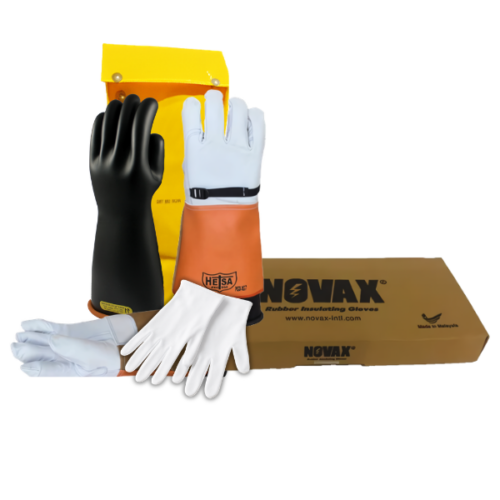 Kit de guantes dieléctricos para trabajar hasta 26500v, clase 3